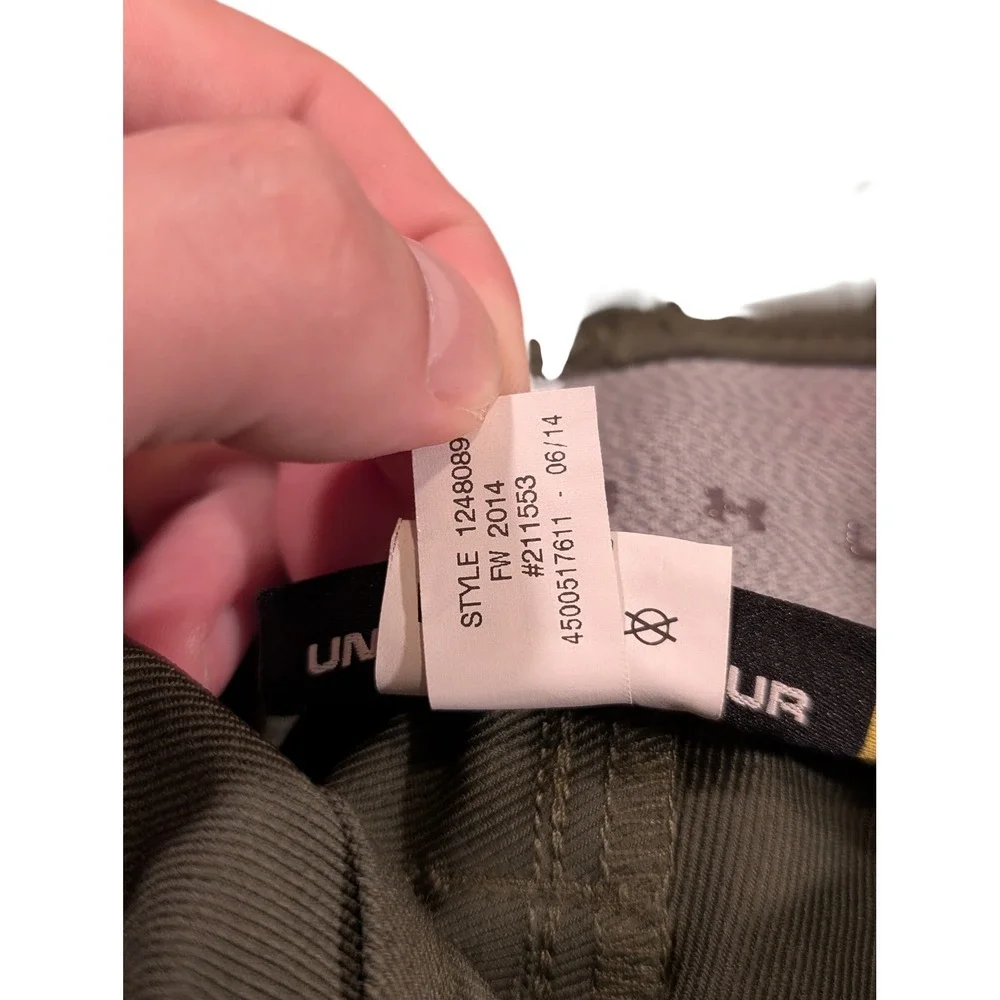 Under Armour Men's Tactical Patrol Pants Straight Army Olive Green Size 38x27